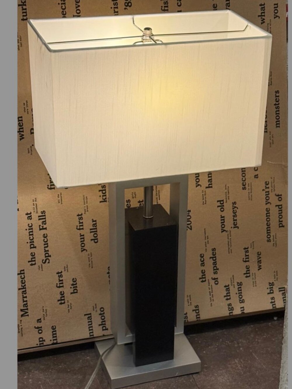 NOVA Zen Standing Two-Tone Table Lamp ($349 retail!)